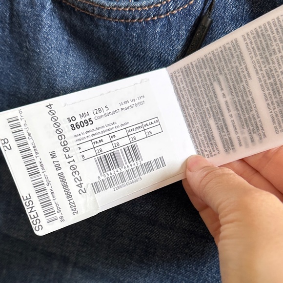 Sportmax High Rise Denim Jeans in Deep Blue - Picture 5 of 6